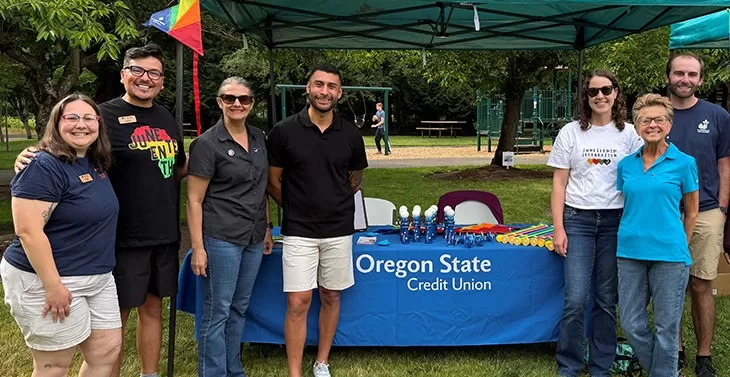 Oregon State Credit Union sponsorship at Wilsonville Pride, Mt. Hood Kiwanis Camp and Juneteenth events as part of our commitment to celebrating inclusion